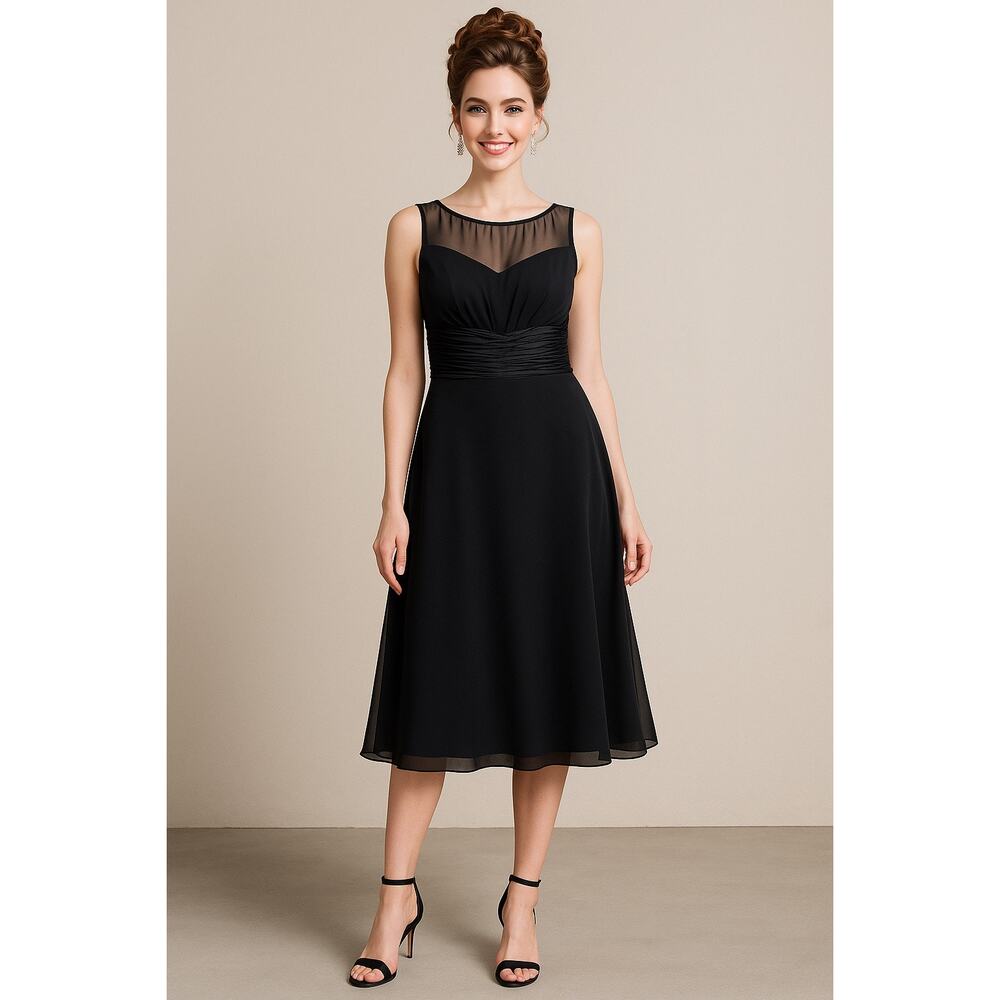 Jones Wear Dress - Black Cocktail Dress - Size 8